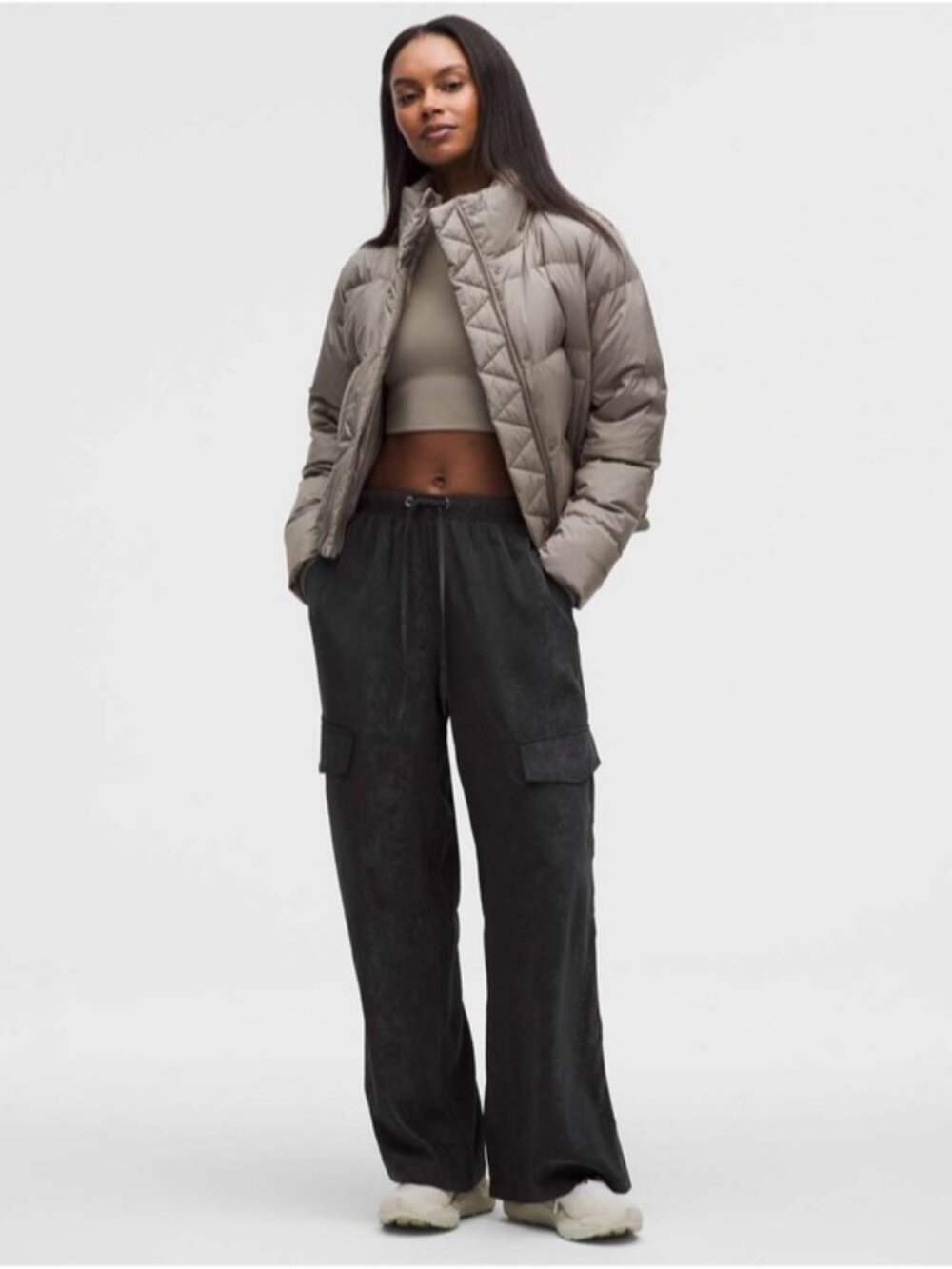 Lululemon Matte Satin Relaxed-Fit Mid-Rise Cargo Pant